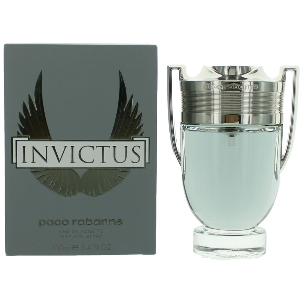 Bottle of Invictus by Paco Rabanne, 3.4 oz Eau De Toilette Spray for Men